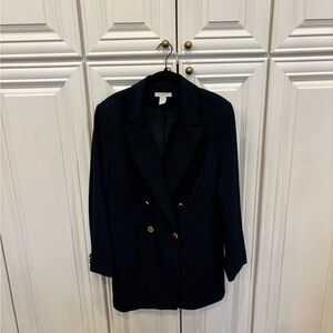 H&M Navy Blazer with Gold Buttons
